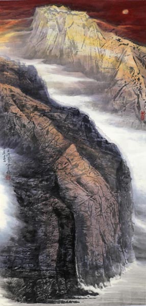 向中林山水入拍成功書畫網（微）拍第六十一期