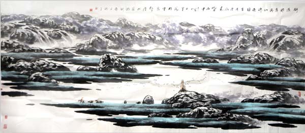 白墨山水畫(huà)參拍成功書(shū)畫(huà)網(wǎng)（微）拍第六十二期