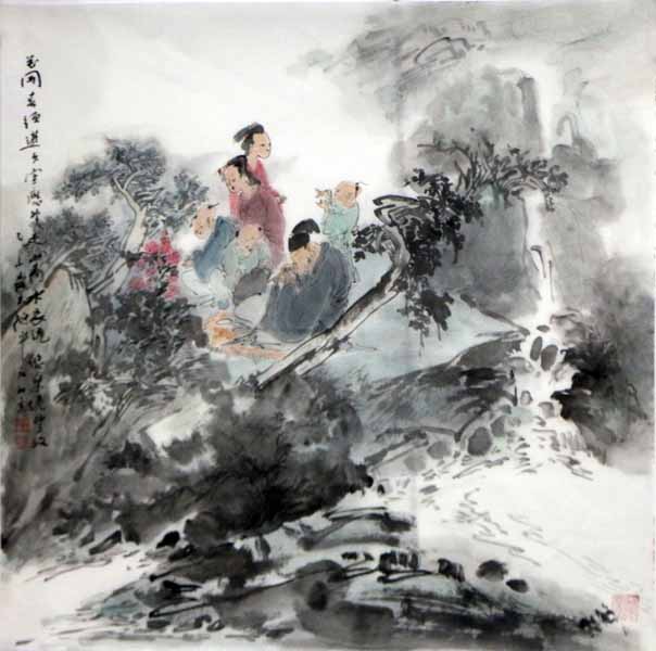 顧平人物畫入展‘一帶一路’名家書畫藝術精品聯展”