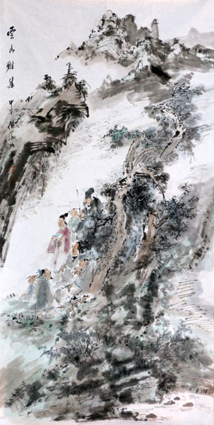 顧平人物畫入展‘一帶一路’名家書畫藝術精品聯展”