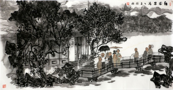 9月24日著名國畫藝術家周矩敏“畫家日”將在成功美術館舉