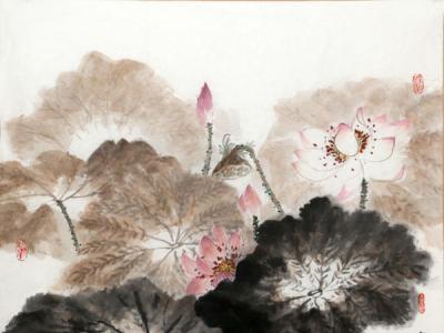 徐曉麗花鳥畫作品入成功書畫網（微）拍第六十九期