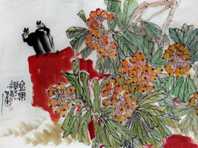 刁呈健花鳥畫作品欣賞