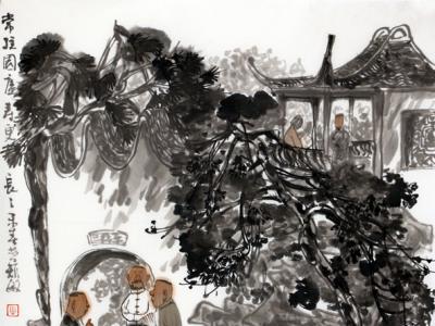 文人水墨 詩意氣象——周矩敏畫作入甘肅成功書畫藝術研