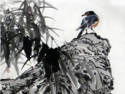鄭瑰璽花鳥作品入拍成功書畫網（微）拍七十二期拍賣