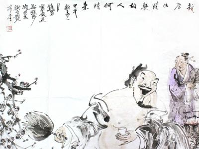 鐘鳴人物畫作入拍成功書畫網(wǎng)（微）拍七十三期拍賣