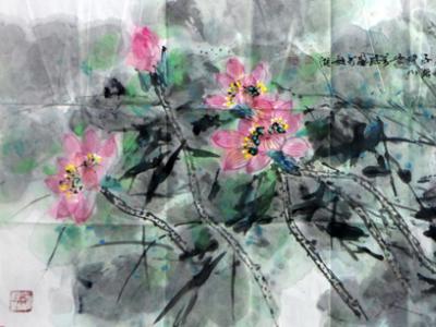 水墨新彩  野性天成——張萬琪最新畫作賞析