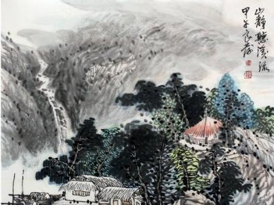 徐良發山水畫作入拍成功書畫網（微）拍七十四期拍賣