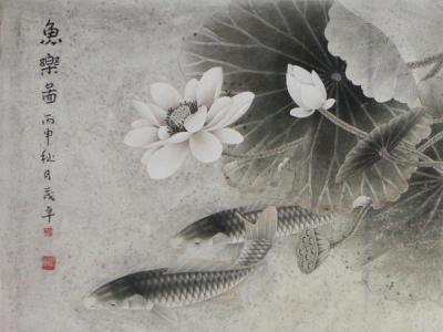 何茂卓工筆花鳥首次上拍成功書畫網（微）拍