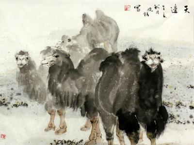 王曉銀花鳥畫作入拍成功書畫網（微）拍七十六期拍賣