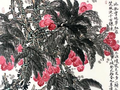 仇順廷花鳥畫上拍成功書畫網（微）拍第七十六期拍賣