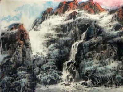 吳成槐山水作品入選成功書畫網（微）拍第七十九期拍賣
