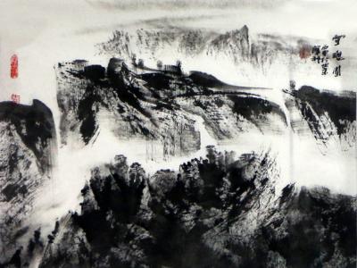 胡寶利山水畫亮相“丹青秋韻 喜迎國慶——戊戌成功美術館館藏山水名家線上回顧展”
