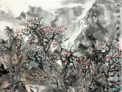 游桂光山水畫作入“臥游八荒山岳 暢神筆墨丹青”丁酉山
