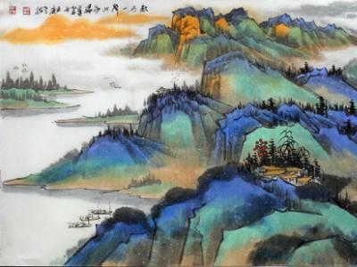 滿腔熱忱繪就青山綠水——何仁誥山水畫佳作亮相“2018鄂爾多斯藝術品收藏博覽會·成功美術館名家精品展”