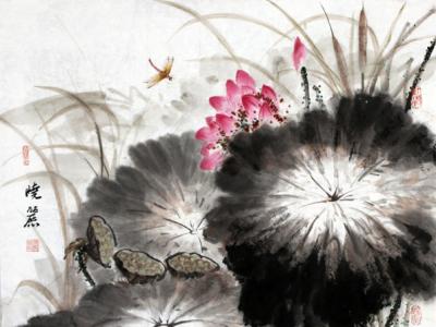 徐曉麗畫作上拍成功書畫網（微）拍第八十一期拍賣