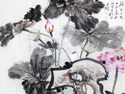 成功書畫網（微）拍第八十五期拍賣李梅瑩花鳥畫作賞析