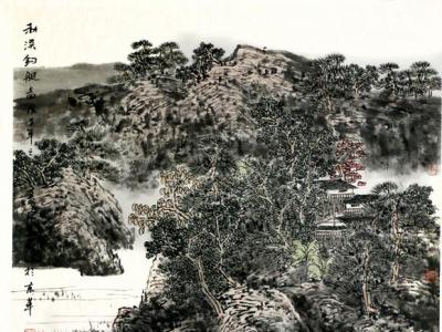 成功書畫網（微）拍第八十六期拍賣——鄧剛《秋溪釣艇圖