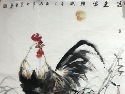 王巨亭花鳥畫作入拍成功書畫網（微）拍第八十八期拍賣