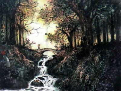 王煥波《晨光》上拍成功書畫網(wǎng)（微）拍第八十九期拍賣