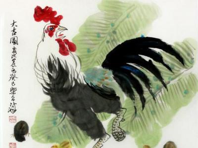 柴京津《大吉圖》上拍成功書畫網(wǎng)（微）拍第八十九期拍賣