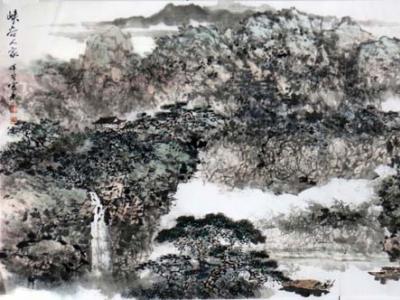 南惲笙山水畫入拍成功書畫網（微）拍第五十七期拍賣