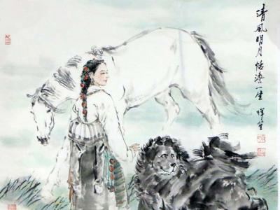 南惲笙人物畫入拍成功書畫網(wǎng)（微）拍第五十九期拍賣