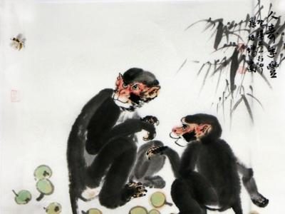 孫培增畫作《人壽年豐》入成功網（微）拍六十期