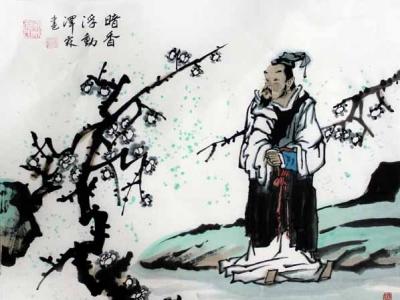 李澤霖人物畫作《暗香浮動》入成功網（微）拍六十期