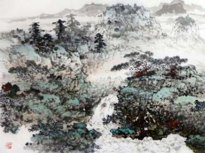 成功書畫網（微）拍第六十一期拍賣——南惲笙山水畫《源