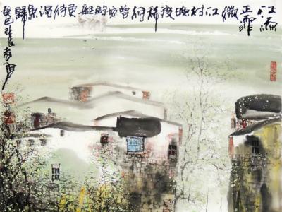 張孝勇山水入拍成功書畫網（微）拍第六十一期