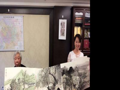 甘肅成功書畫藝術(shù)研究院代表拜訪當(dāng)代著名山水畫家張復(fù)興