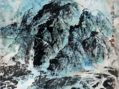 風骨神韻山水情——吳成槐佳作在“第十一屆蘭州藝術品收藏博覽會·成功美術館名家精品展”好評如潮