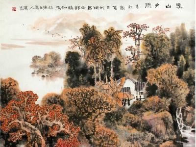 成功書畫網(wǎng)（微）拍第六十四期——已故山水畫家張華忠作