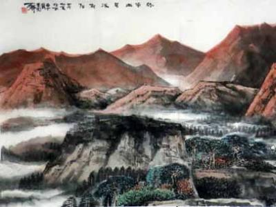 筆墨繪出秦嶺凌厲之美——王犇山水畫賞析