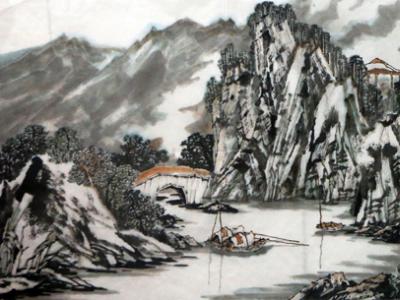 最美是家山 水墨含真情——李玉田山水畫作《云橫秀嶺》