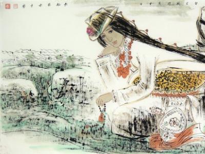 成功書畫網（微）拍第六十七期將拍出毛水仙人物作品