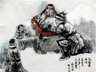 姜榮慧人物畫上拍成功書畫網（微）拍第六十八期