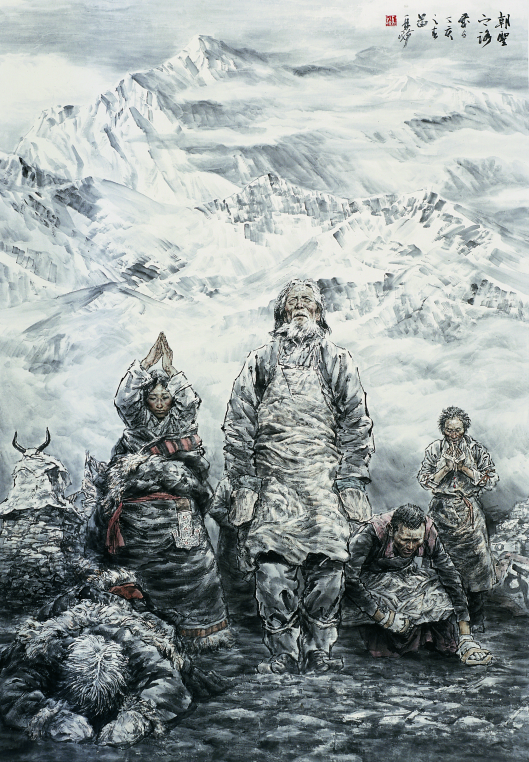 	《朝圣之路》 220cm×145cm 2007