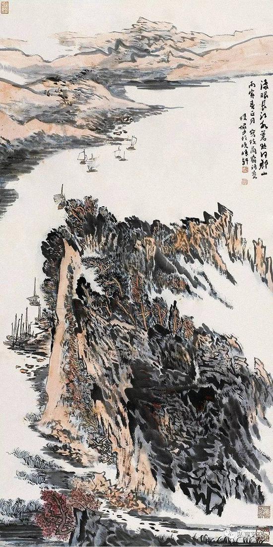 江水蒼茫