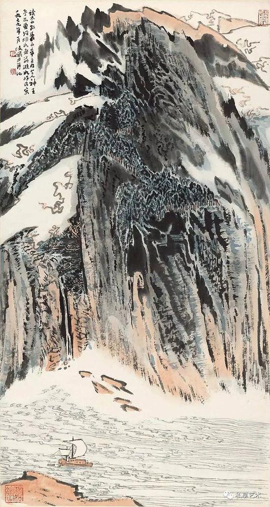太白詩意山水圖