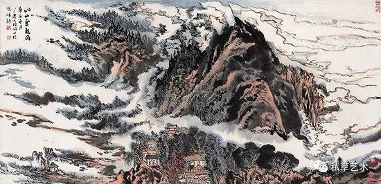 四山云起圖