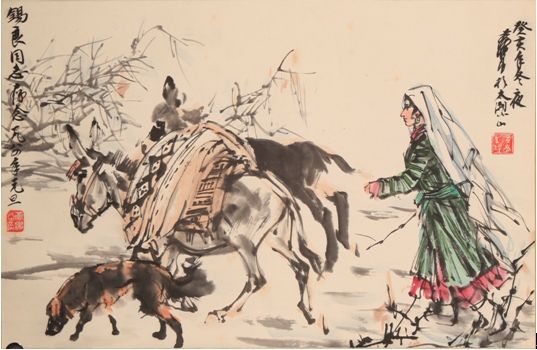 觀黃胄《趕驢圖》和《馬圖》：暢快淋漓 英姿勃發