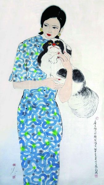 陳家泠月份牌美女再現海上風情