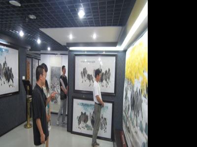 河北畫家黃金鐘老師一行參觀成功美術館