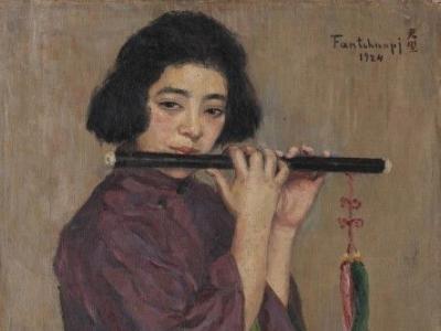 方君璧代表作《吹笛女》亮相匡時