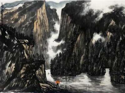 集南北優(yōu)長寫自然之水——陸震華先生作品亮相“蘭州成功美術館館藏名家精品赴西安展”獲熱贊