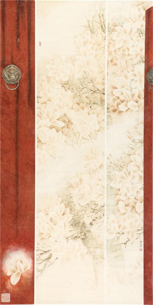 《春光深鎖圖》180×97cm