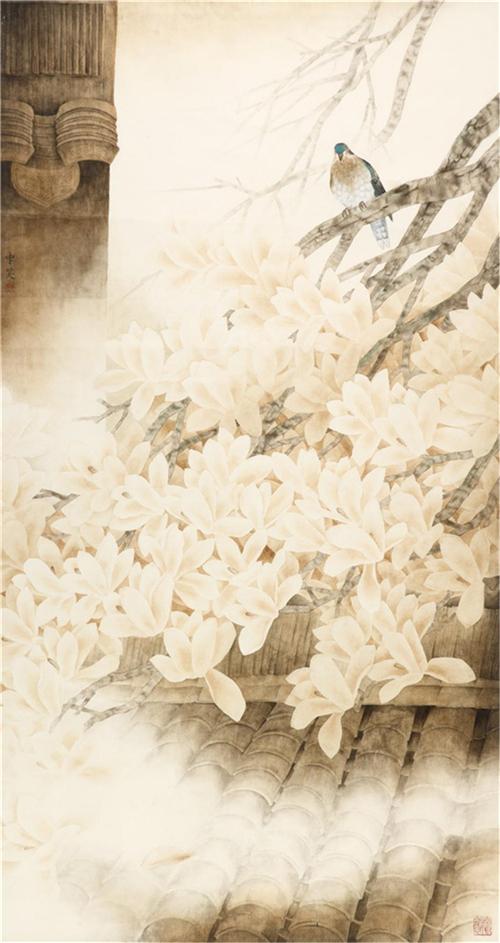《玉樹流光照后庭》180×97cm