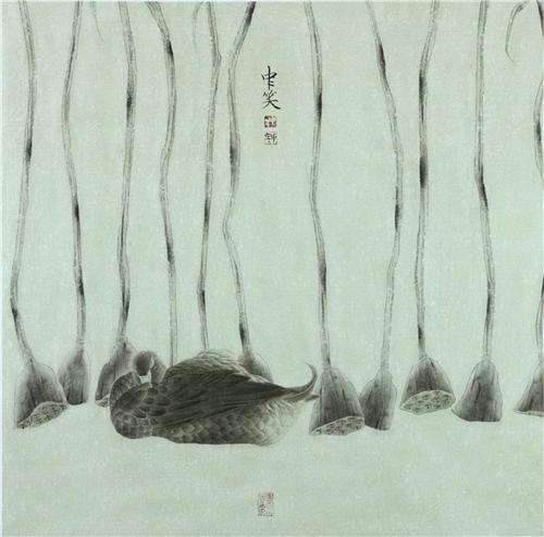 《仲中曉小品》68×68cm